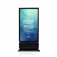 Ecran de publicité sur pied, moniteur d'affichage numérique LCD pour publicité, Totem, 65 pouces 4K