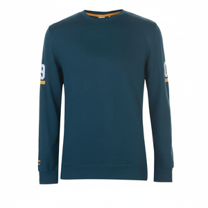 แขนยาวคอกลมมีกระดุมข้อมือและชายเสื้อทำจากผ้านุ่มที่มีขนแกะปัด - Product Image 1
