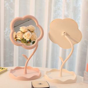 Wholesale Flower Shaped Makeup <b>Mirror</b> Desktop Flower Beauty Makeup <b>Mirror</b> Girl Dressing Table Hanging Jewelry <b>Princess</b> <b>Mirror</b> - Product Image 2
