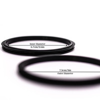 Joints de couvercle en caoutchouc de remplacement approuvés par la FDA de 20 oz, joint de couvercle en silicone noir personnalisé pour tasse à café