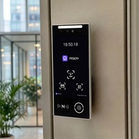 FCV4905 Sistema de Control de Acceso de Seguridad con Reconocimiento Facial Inteligente, Pantalla Táctil, Almacenamiento en la Nube, Reinicio, Control de Asistencia y Visión Nocturna