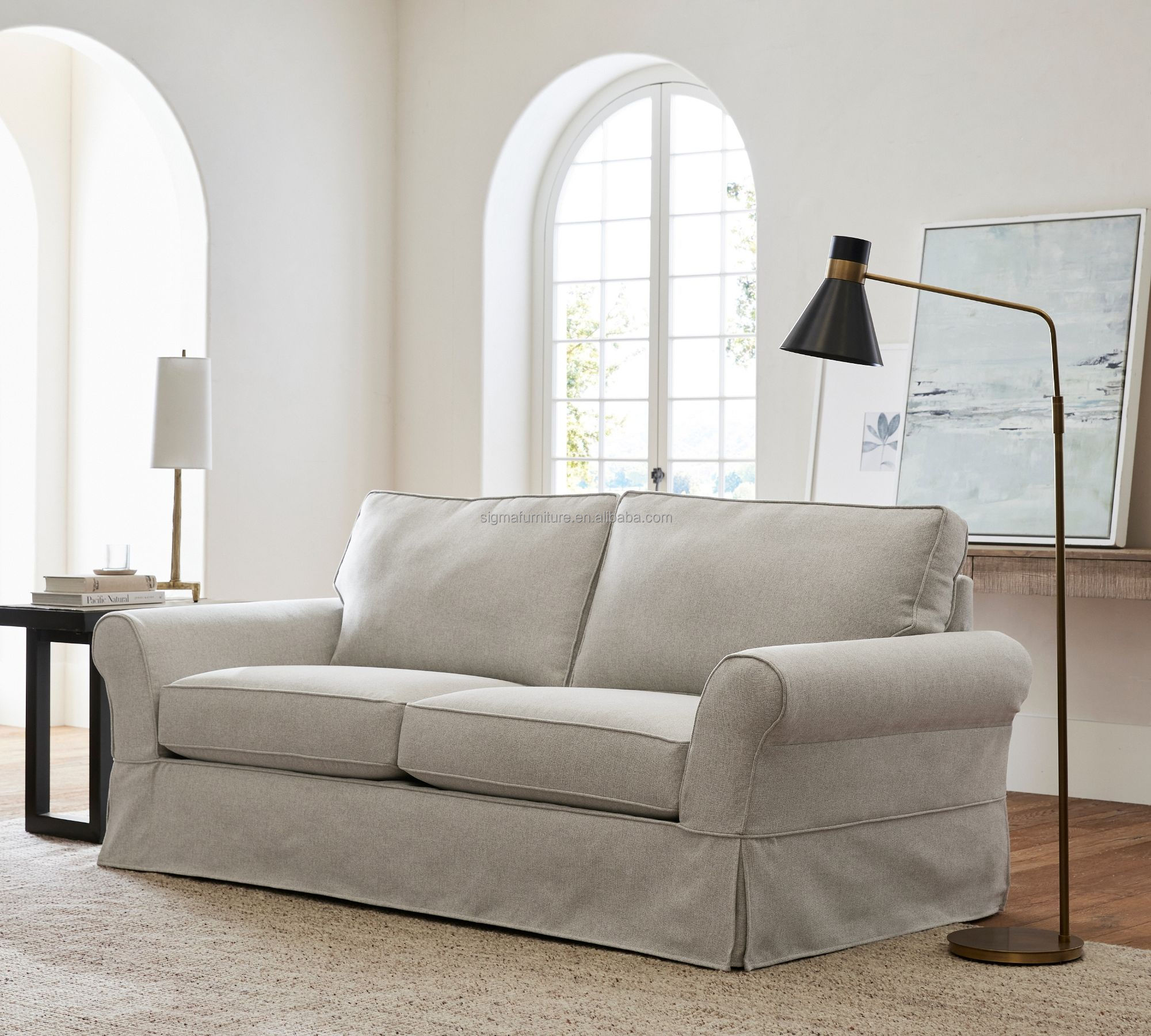 Fashion modern comfort roll arm love seat sofa recliners slipcovers wingback chair lounge chaise