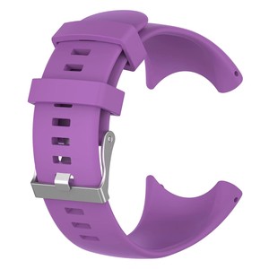 Bracelet de montre de luxe en silicone, bracelet de remplacement avec tournevis et broches pour <span class=keywords><strong>SUUNTO</strong></span> <span class=keywords><strong>CORE</strong></span>, tout <span class=keywords><strong>noir</strong></span> - Product Image 2