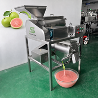 SUS304 Guava Pulper Finisher Machine voor zaadseparatie en verfijnde fruitpuree-verwerking in commerciële installaties