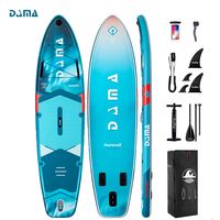 Planche de paddle gonflable DAMA 11'6 pour débutants avec poignée de transport centrale pour marques d'extérieur et plateformes e-commerce