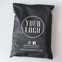 Vente en gros de sacs en plastique noir mat givré fermeture à glissière logo personnalisé imprimé pour vêtements chaussures chaussettes emballage fabrication approvisionnement