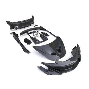 Kit Carrozzeria in Fibra di Carbonio per McLaren 540C 570S 570GT Aggiornato 600LT: Paraurti Anteriore, Alettone Posteriore, Copertura Anteriore, Minigonne Laterali, Paraurti Posteriore, Tubo di Scarico - Product Image 1