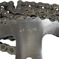 Kit de chaîne et pignon arrière TL16 pour moto, pièces de rechange d'usine, avec cache-chaîne pour Suzuki GR150