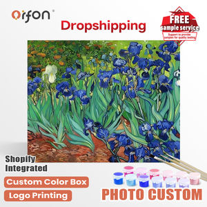 Kits de Pintura por Números ORFON, Envío Directo de Fábrica - Arte de Irises Inspirado en <span class=keywords><strong>Van</strong></span> <span class=keywords><strong>Gogh</strong></span> para Adultos, Decoración del Hogar, Venta al por Mayor - Product Image 1