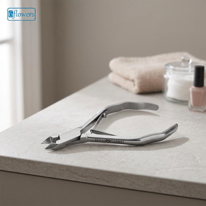 Coupe-cuticules professionnels en acier inoxydable sur mesure, manche en zigzag, outil de manucure, usage en salon - Product Image 2