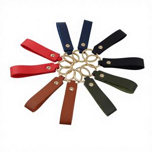 Custom Screen Printing Full Color UV Logo Custom Leather <b>Keychain</b> Full Color UV Printed Logo Design Leather Metal <b>Keychain</b> - Product Image 1