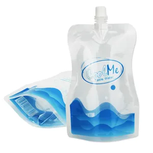 500ML 5l 10l 20l, vente en gros, bec verseur, emballage de nourriture pour bébé, pochette de boisson, sac en plastique d'eau de forme spéciale