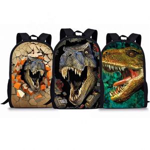 Mochila Escolar de Dinosaurio con Diseño de Logotipo Personalizado a la Moda, Impermeable, Ecológica, Duradera, de Poliéster, para Deportes al Aire Libre, para Niños - Product Image 1