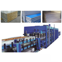 Ligne de production de panneaux muraux sandwich isolés pour entrepôts frigorifiques en mousse de polyuréthane PU à prix d'usine