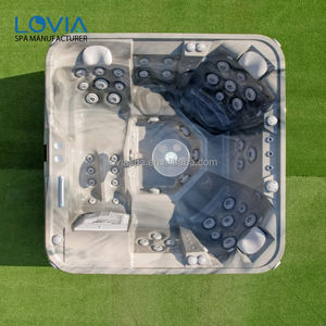 Best-seller Bain à remous pour 6 personnes Vente en gros <span class=keywords><strong>Spa</strong></span> carré en acrylique Baneras De Hidromasaje Baignoire autoportante avec massage à air - Product Image 2