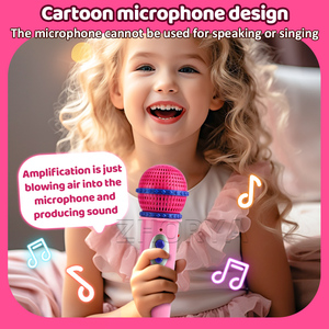 Zhorya Chất Lượng Cao Trẻ Em Của Karaoke Chơi Game Mô Hình Ca Hát Âm Nhạc Microphone Đồ Chơi Với Ánh Sáng - Product Image 2