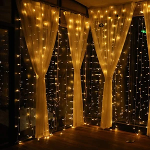 Holiday Lighting Home Christmas Party Fairy Light Indoor LED Curtain Christmas Lights Curtain
