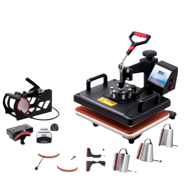 Professional 10 in 1 Multi Function Manual Heat Press Machine for Shoes Caps Mugs Tshirts Sublimation Transfer New Combo