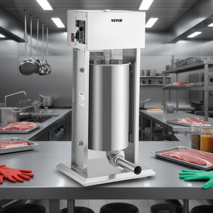Embutidora de Salchichas Eléctrica de Acero Inoxidable Vevor de 15L, Máquina Comercial para Procesar Carne - Product Image 2