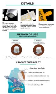 Pochettes souples à bec verseur de 100 ml et 200 ml pour enfants – Emballage durable pour smoothies, jus et mélanges de céréales pour bébés - Product Image 4