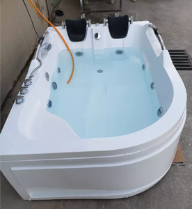 Baignoire autoportante de luxe moderne pour 2 personnes, bain à remous <span class=keywords><strong>jacuzzi</strong></span>, baignoire de trempage pour projets hôteliers OEM ODM - Product Image 1