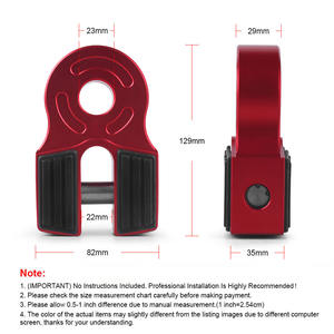 Conectores Planos de Montaje con Grillete de Aluminio Exclusivos para Vehículos Todoterreno, UTV, SUV y Camionetas - Product Image 4