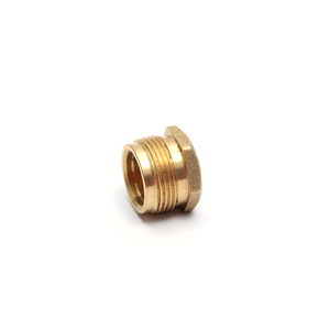 Đồng Áp Suất Thấp 57-3 M4 Đầu Phẳng <span class=keywords><strong>1</strong></span>/4 \ "NPT Hex Chèn Nut Với Nickel Mạ Bề Mặt <span class=keywords><strong>Brass</strong></span> Phù Hợp Ngắn Flare Nut - Product Image 5