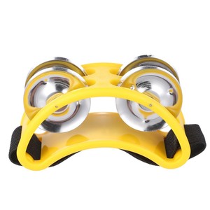 Produits tendance : Mini <span class=keywords><strong>tambourin</strong></span> à <span class=keywords><strong>pied</strong></span> avec clochettes, 2 paires, sangle élastique durable - Product Image 5