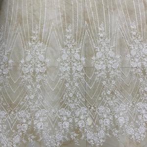 Tela de encaje con cuentas incrustadas, tejido de alta costura, 2023 - Product Image 3