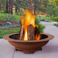 Barbecue / Barbecue de jardin en acier corten, plaque de cuisson circulaire, foyer