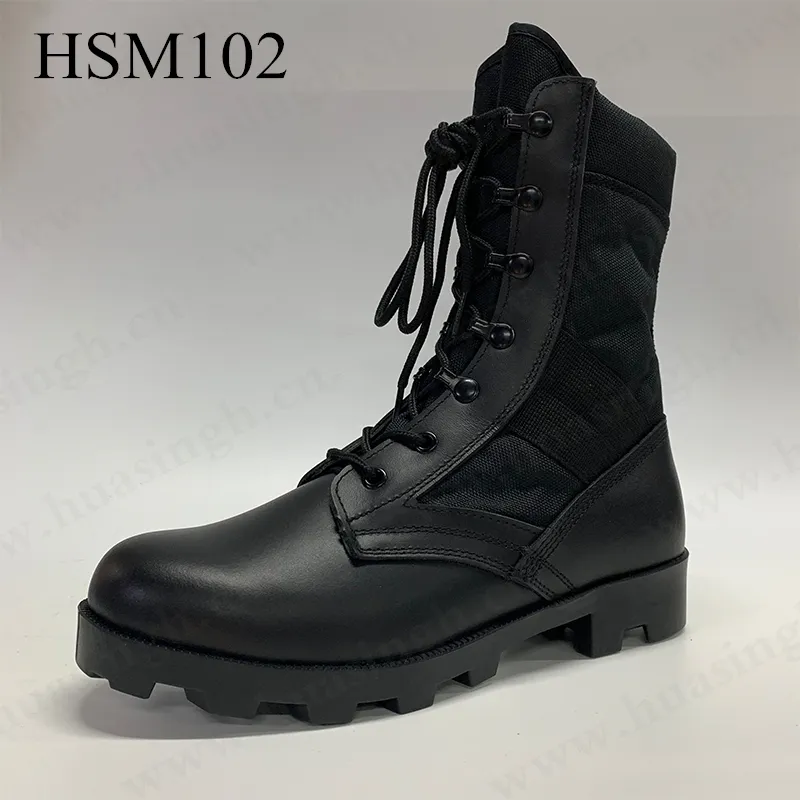 Wcy botas táticas para combate, botas pretas de altama de 8 polegadas, antiderrapante e com sola de borracha, hsm102, original