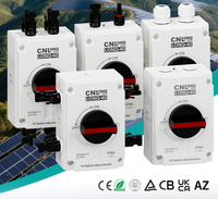 Interrupteur isolateur CC photovoltaïque certifié TUV 1200V 32A 4P, coupe-circuit solaire extérieur étanche IP66 pour systèmes photovoltaïques