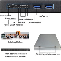 Boîtier/châssis de serveur NAS 1U pour montage en rack avec 4 baies de disques SATA/SAS remplaçables à chaud, connecteur MiniSAS/SATA