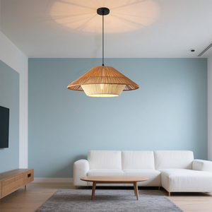 Lustre Lanterne <span class=keywords><strong>en</strong></span> Bambou pour Restaurant Hot <span class=keywords><strong>Pot</strong></span>, Hôtel Commercial, Chambre d'Hôtes, Salon de Thé, avec Culot E27, Tailles Moyennes, Style Artistique Chinois - Product Image 2