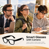 Kacamata Kamera Open Frame WiFi Asisten Suara Terjemahan Real-Time Untuk Perjalanan, Rapat, dan Pariwisata
