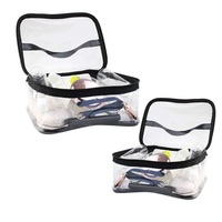 Personnalisez le sac cosmétique Transparent Transparent imperméable de trousse de maquillage de PVC