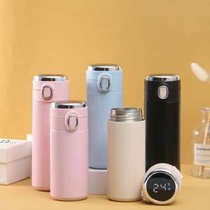 LED Temperature Display Smart Stainless Steel Eco-Friendly Bounce Cup Vacuum Water <b>Bottle</b> Pop Tumbler Mug <b>Thermos</b> 24/12hr - Product Image 1