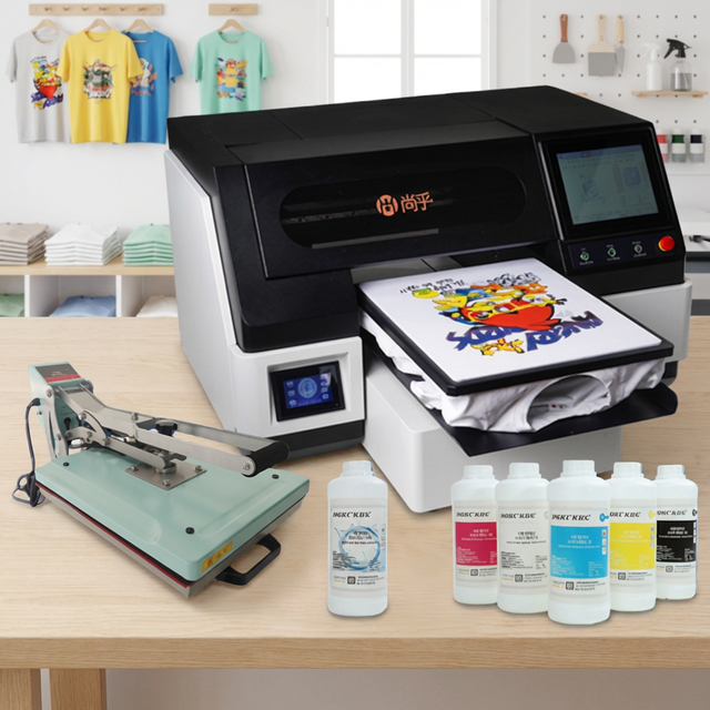Surhoo Factory Custom Durable DTG Inkjet Printer for Fabric Cotton Textile Printing Machine High Speed 7 Ppm for I3200