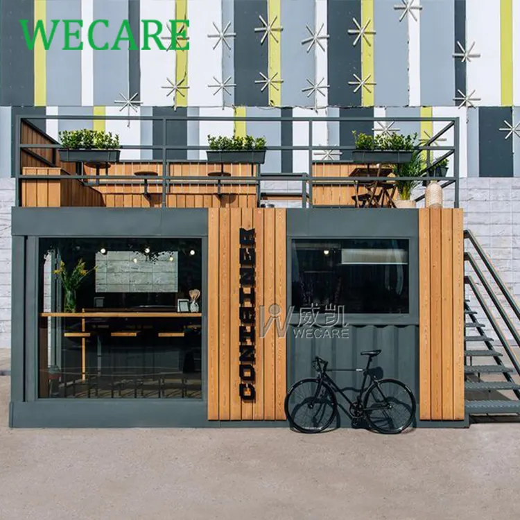 WECARE Custom prefabbricato completamente attrezzature Mobile negozio di contenitori Bar caffè cibo prefabbricato Bar Bar Bar contenitore ristorante