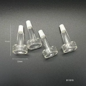 20mm Clear plastic horn head dropper cap PVC lid for glass medicine tube bottle vial