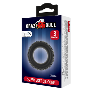 Anello per pene CRAZY BULL in silicone, prodotti maschili per ritardare l'eiaculazione. - Product Image 6