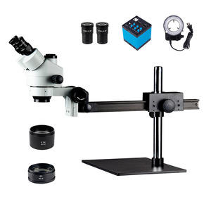 Le microscope trinoculaire longue distance 3.5X-180X est utilisé pour inspecter les produits - Product Image 1