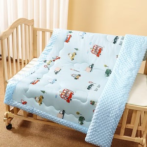 Vente en gros OEM Couverture pour enfants en coton doux à pois polaire lavable Literie en mousseline en tissu de Chine pour cadeau - Product Image 6