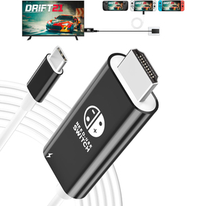 <span class=keywords><strong>TUT</strong></span> 2m Switch 2 HDTV 4k60hz USB-C à HD-compatible Câble TV Projection Console de <span class=keywords><strong>jeu</strong></span> Switch Dock pour Switch 1/2 - Product Image 3