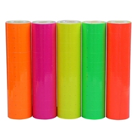 Rouleau d'étiquettes autocollantes couleur imprimées avec code-barres 40x30 50x25 58x40 58x60 – Étiquettes thermiques colorées auto-adhésives résistantes pour étiquettes de prix