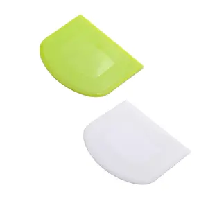 Ciotola di Cibo di Plastica di Sicurezza Multi-Funzione di Attrezzo Della Cucina Bianco Verde Pasta Raschietto set