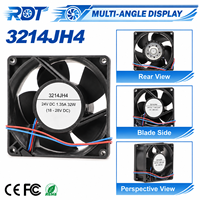 Ventilateur de refroidissement DC sans balais d'origine allemande 3214JH4 24VDC 92*92*38mm 50W, refroidissement stable, design compact, pour serveurs et télécommunications