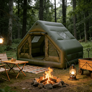 Tente de Glamping Gonflable de Luxe, Tente Pneumatique Étanche Quatre Saisons, Maison de <span class=keywords><strong>Camping</strong></span> en Oxford, Cabane Extérieure - Fournisseur en Gros - Product Image 2