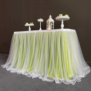 Tableware Tablecloth Wedding Banquet Table Tulle Table Skirt Elastic Mesh Table <strong>Top</strong> Accessories Decoration - Product Image 4