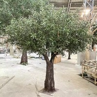 Arbre d'olivier artificiel personnalisé de 6, 7 ou 8 pieds, de luxe, moderne, fait main, durable, en fibre de verre, écologique, toucher réel, pour mariage et Noël